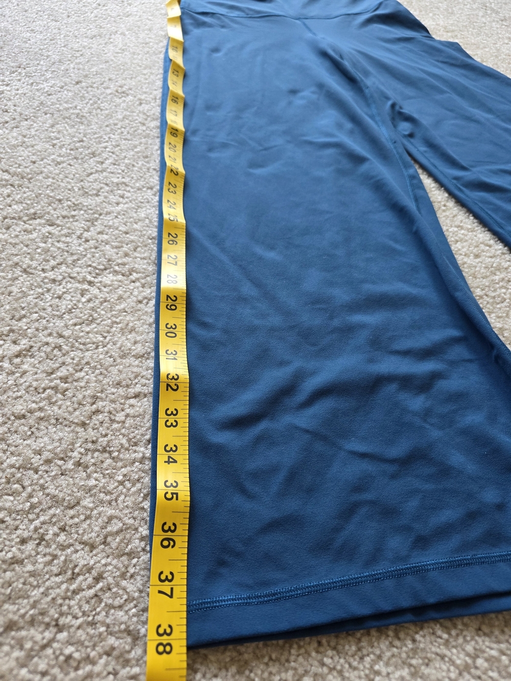 Athleta‎ Wide-Leg High Waist Pants - Teal Size Medium Petite - Picture 7 of 12